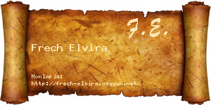 Frech Elvira névjegykártya